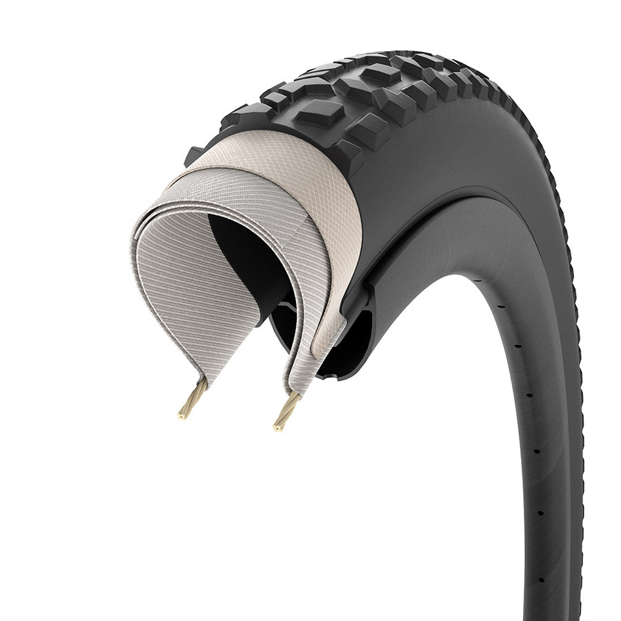 Pirelli Cinturato Gravel M Tire - 700 x 35 Tubeless Folding BLK SpeedGrip TechWALL Gravel Performance