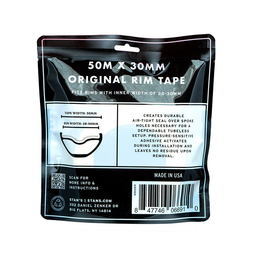 Stans Original Tubeless Rim Tape - 30mm x 50m Roll