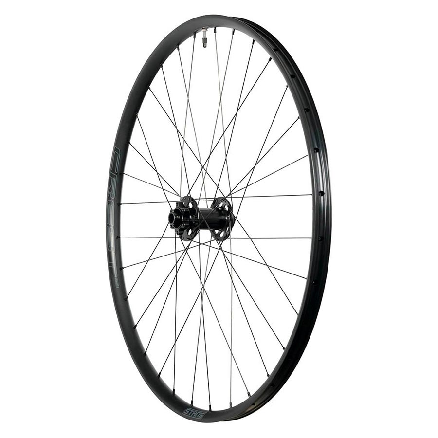 Stans Crest MK4 Front Wheel - 27.5 15 x 110mm 6-Bolt Black