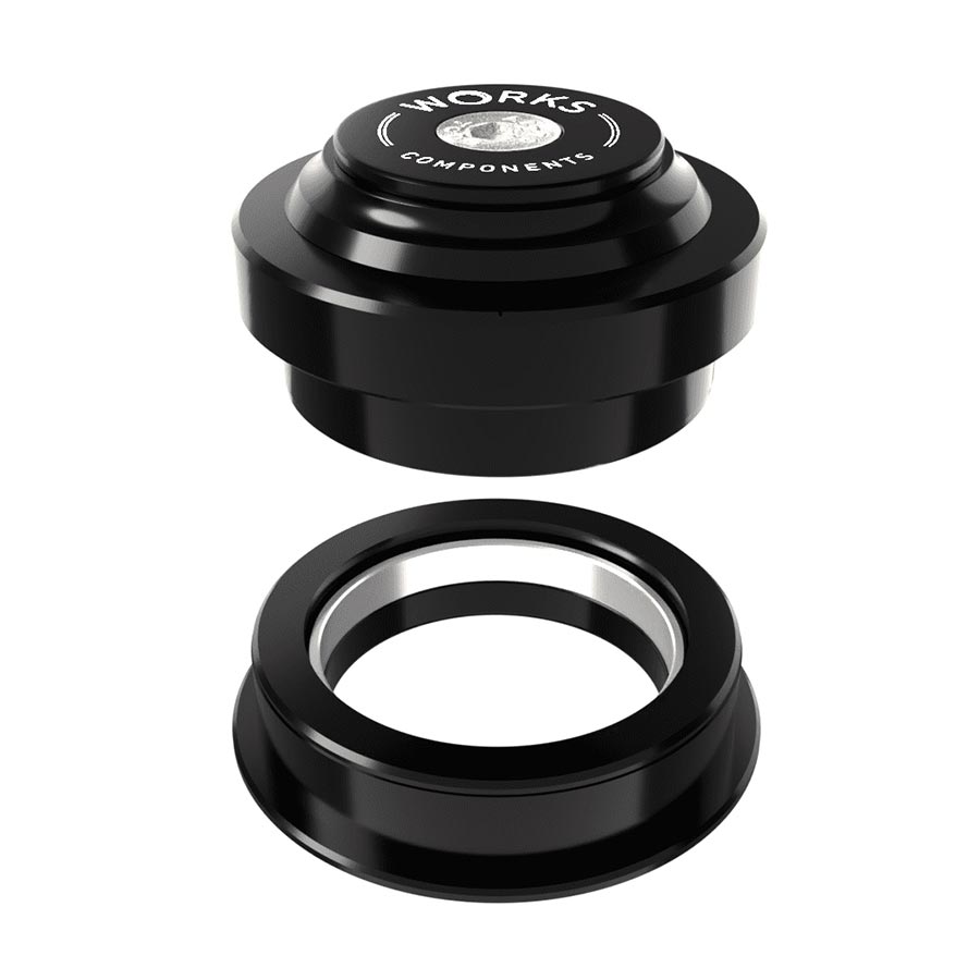 Works Components 1.0deg EC44-ZS56 Angleset Angle Headset 1.0° 120-129mm EC44/28.6 | ZS56/40 ZS External threadless Complete Black