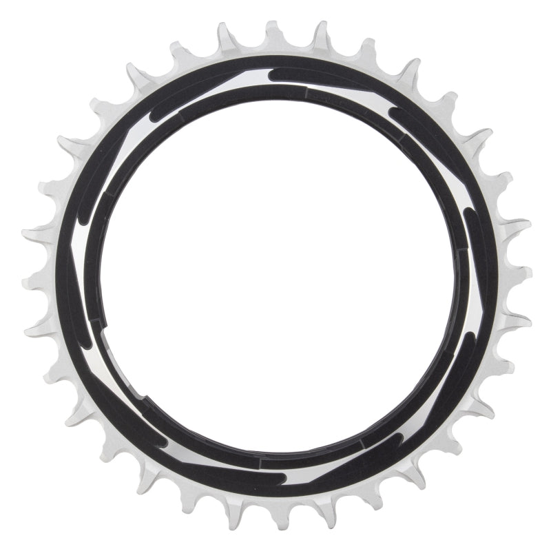 SRAM XX SL Eagle T-Type Thread Mount Chainring - 32t 12-Speed Thread Mount For XX SL PM Spider 3mm Offset Aluminum BLK/Silver