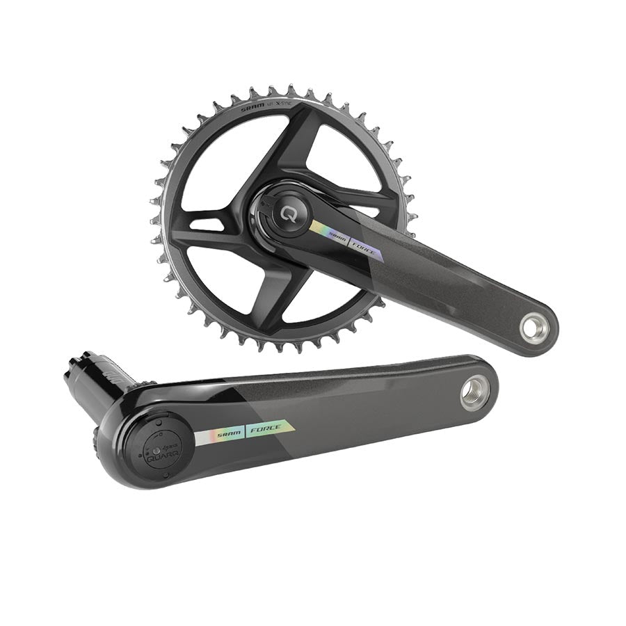 SRAM Force 1 AXS Wide Power Meter Crankset - 167.5mm 12-Speed 40t Direct Mount DUB Spindle Interface Iridescent Gray D2