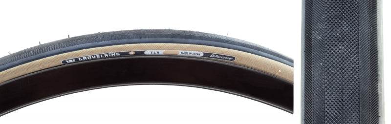Panaracer GravelKing R Tire - 700 x 28 Clincher Folding Black/Amber