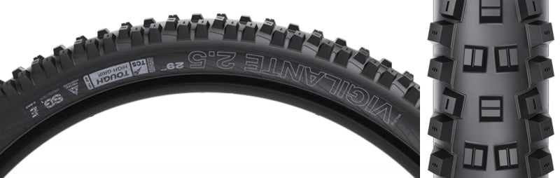 WTB Vigilante Tire - 29 x 2.5 TCS Tubeless Folding BLK Tough/High Grip TriTec IP+ E50 SG1