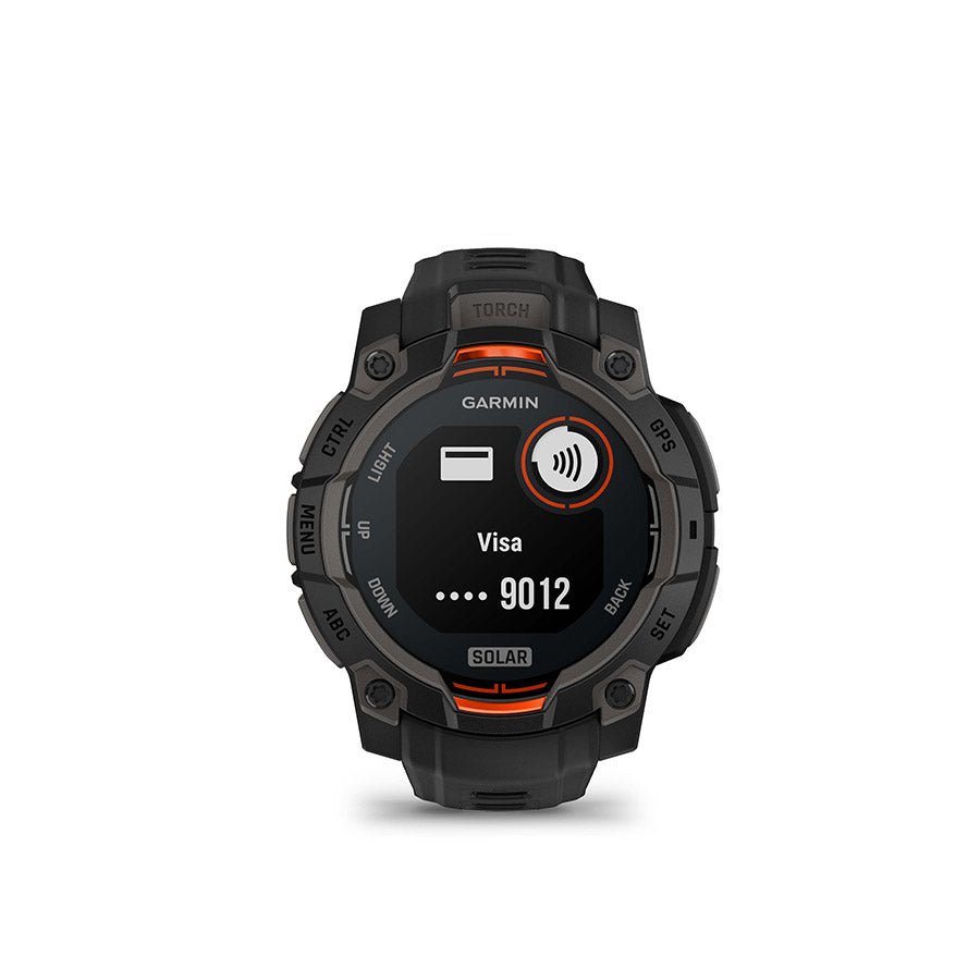 Garmin Instinct 3 GPS Smartwatch - 45mm Solar Black/Black