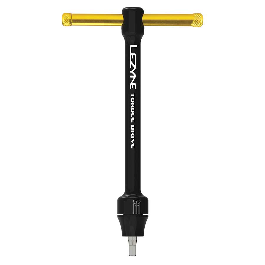 Lezyne Torque Drive Torque Wrench - 2-10 Nm 2 2.5 3-6mm Hex T10 T25 T30~ Flat/Phillips With Storage Case BLK