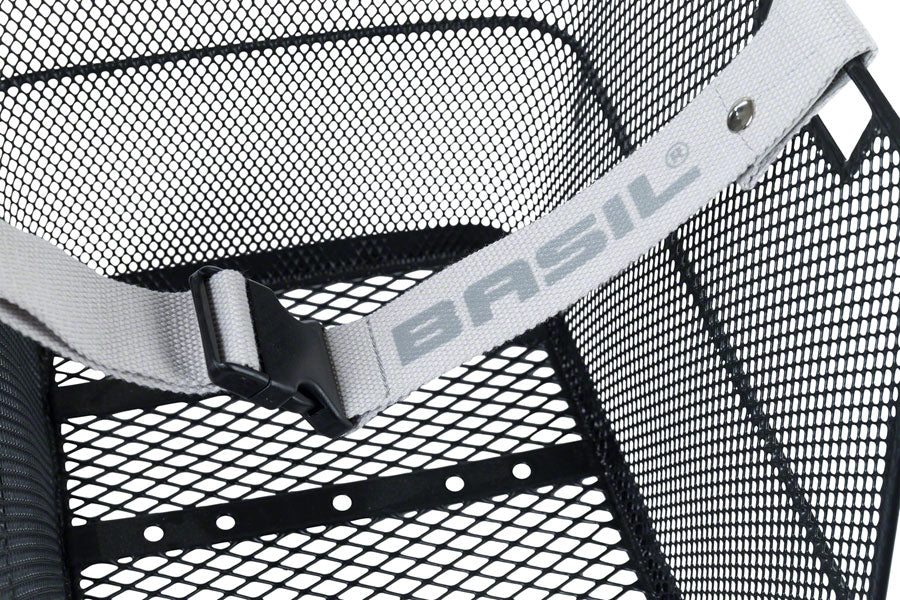 Basil Class Rear Basket - Black