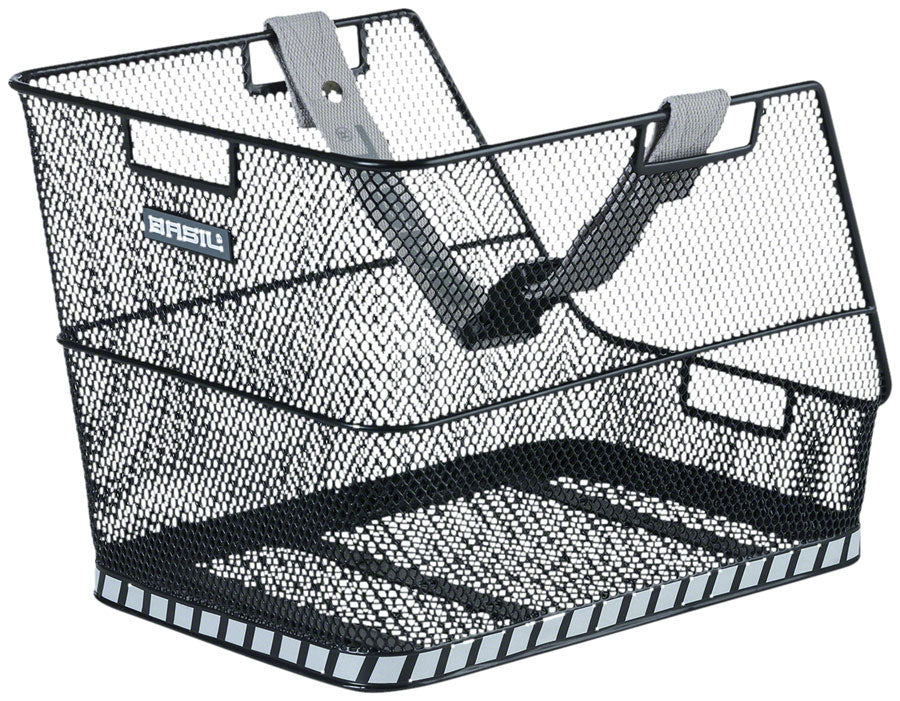 Basil Class Rear Basket - Black