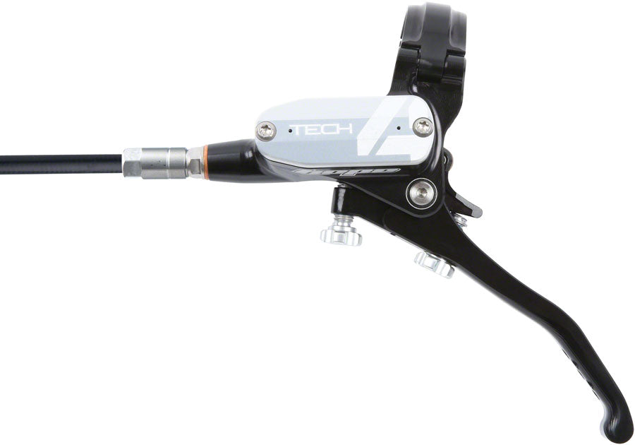 Hope Tech 4 E4 Disc Brake and Lever Set - Front Hydraulic Post Mount Silver