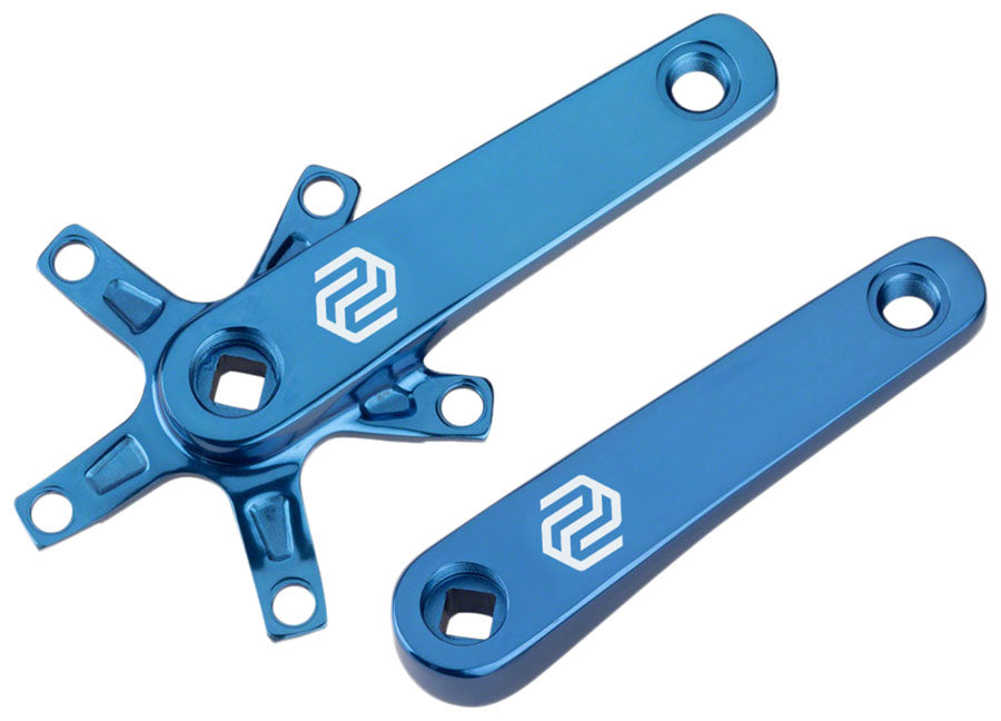 Promax SQ-1 Crank Arm Set - 160mm Square Taper JIS Spindle Interface 110mm BCD Blue