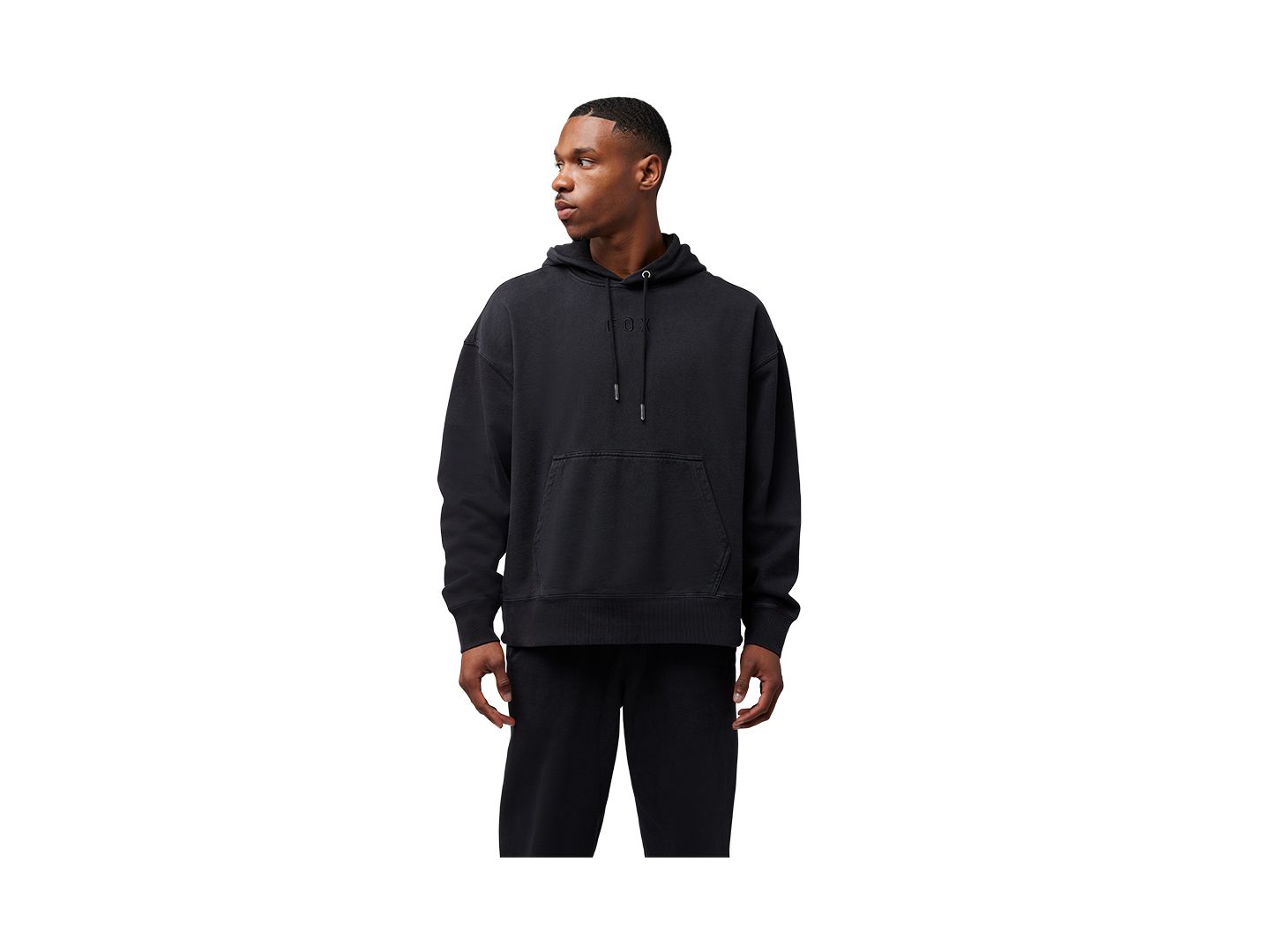 Shirt Fox Racing 25 Wordmark Hoodie Medium Black