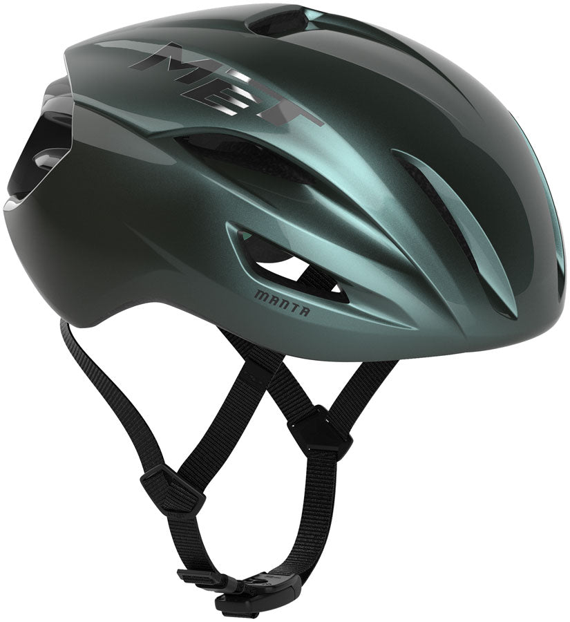 MET Manta Helmet - Hyper Teal Glossy Medium