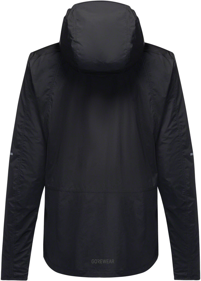Gorewear Fernflow Hooded Windbreaker - Black Womens Medium