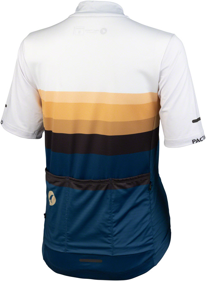 Salsa Latitude Womens Jersey - White Navy Blue Black w/ Stripes 2X-Large