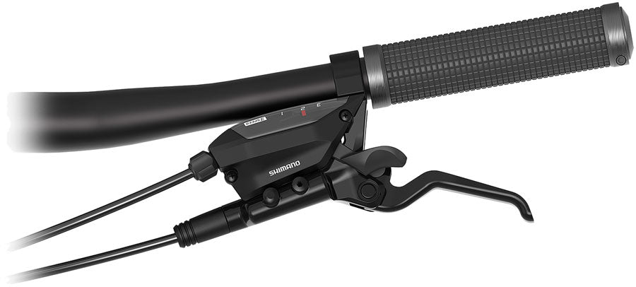 Shimano ST-EF515-L EZ Fire Plus Shift/Brake Lever - Left 3x Shift Optical Gear Display For Hydraulic Disc Brake BLK