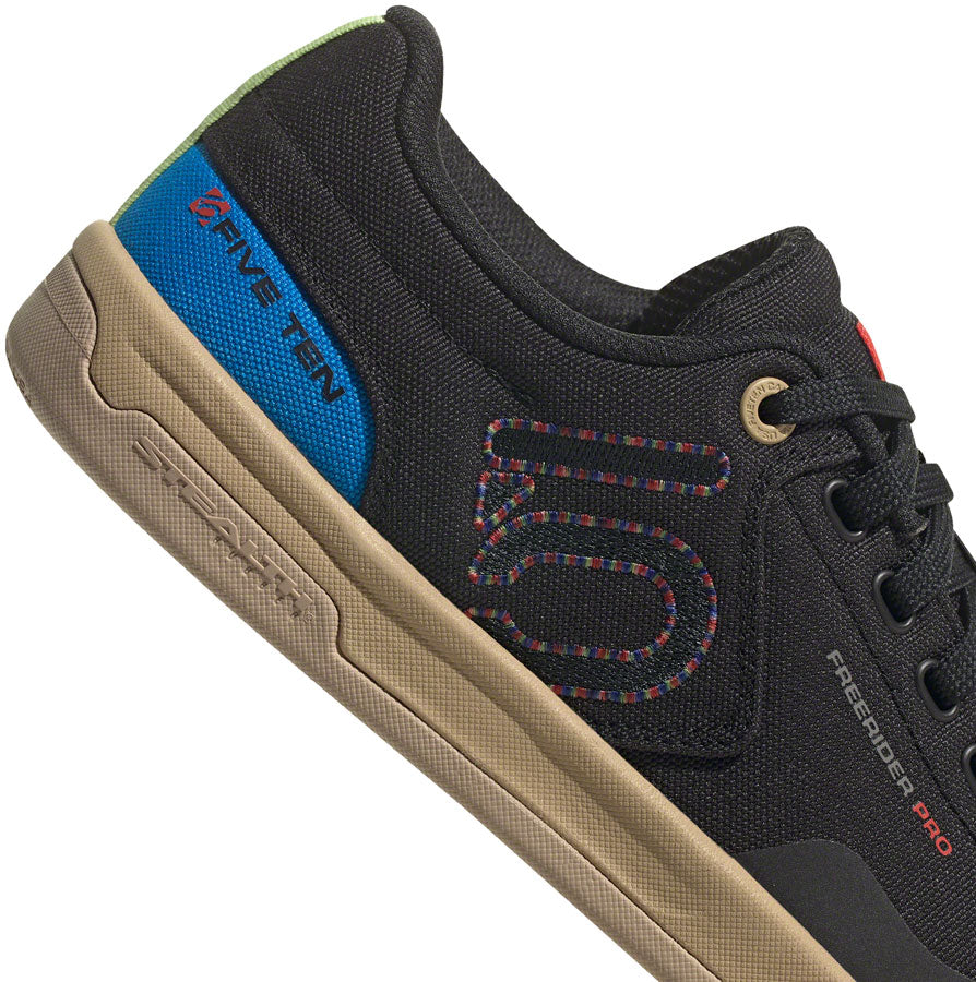 Five Ten Freerider Pro Canvas Flat Shoes - Mens Core BLK/Carbon/Pulse Lime 11