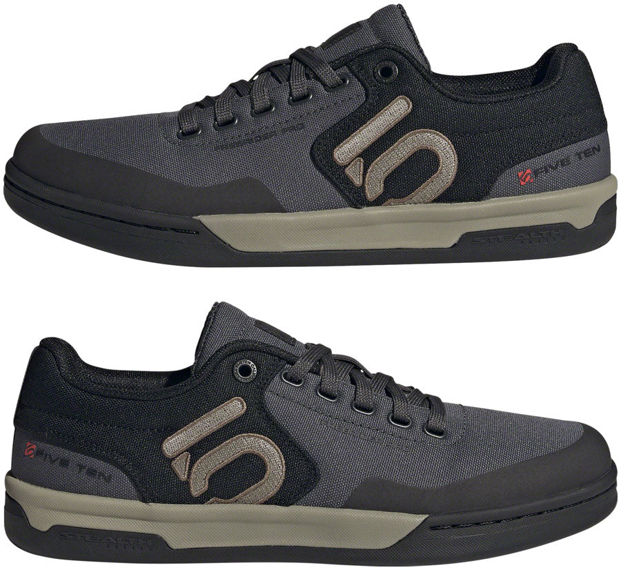 Five Ten Freerider Pro Canvas Flat Shoes - Mens Gray Six/Silver Pebble/Core BLK 13