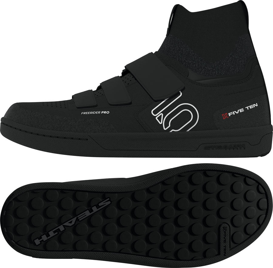 Five Ten Freerider Pro Mid Flat Shoes - Mens BLK / Footwear White / Carbon 13