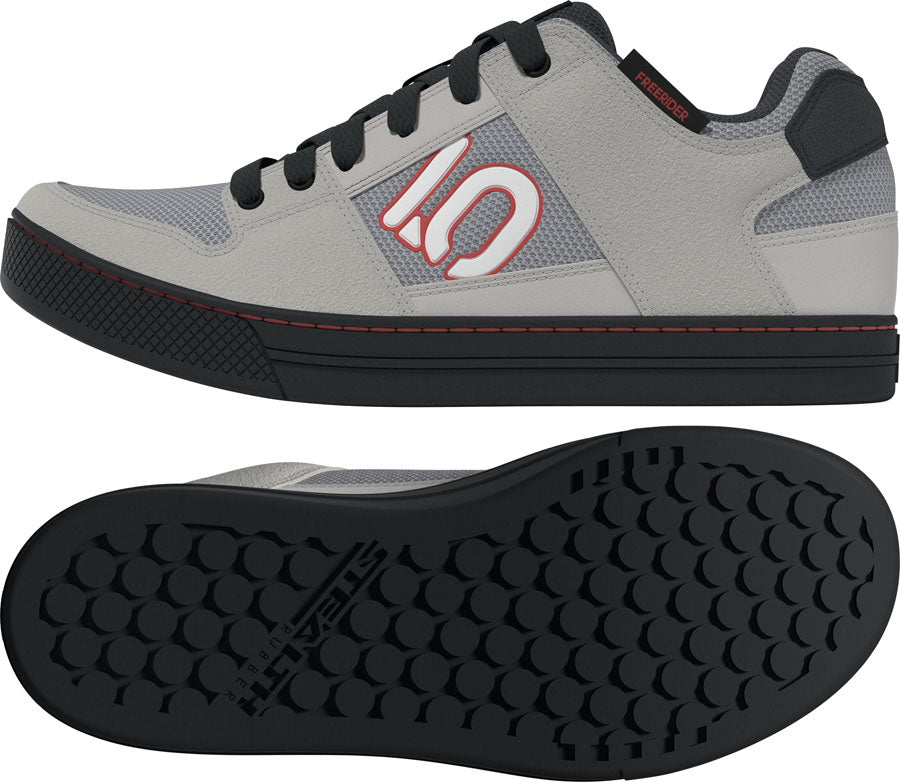 Five Ten Freerider Flat Shoes - Mens Gray 3/Footwear White/Wonder Alumina 7