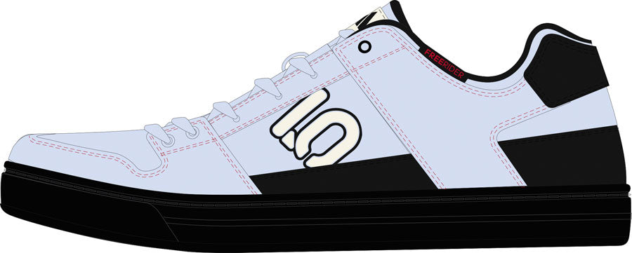 Five Ten Freerider Flat Shoes - Womens Crystal Sky/Off White/Core Black 5.5