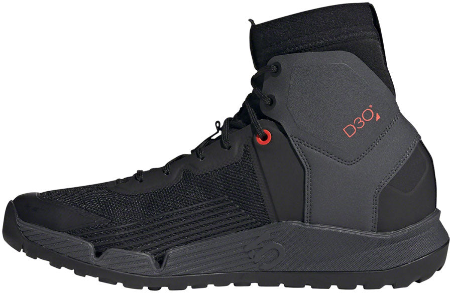 Five Ten Trailcross Mid Pro Flat Shoes - Mens Core BLK / Gray Two / Solar Red 7.5