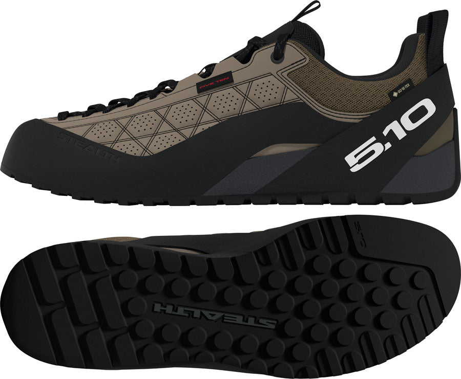 Five Ten Guidetennie Pro GTX Flat Shoes - Mens Cardboard/FTWR White/Core BLK 9