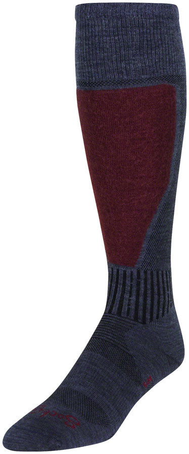 SockGuy Mountain Flyweight Wool Socks - 12" Denim Small/Medium
