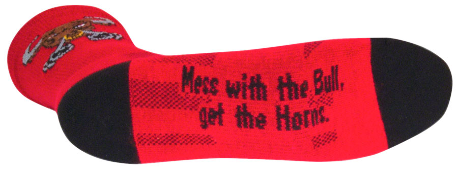 SockGuy Crew Bullish Socks - 6" Red Small/Medium