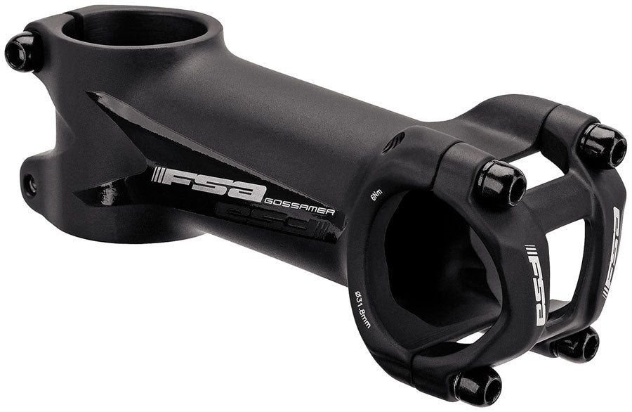 FSA Gossamer Stem 31.8mm Clamp Diameter 70mm Length ±6° Angle Road/Gravel Use – Alloy