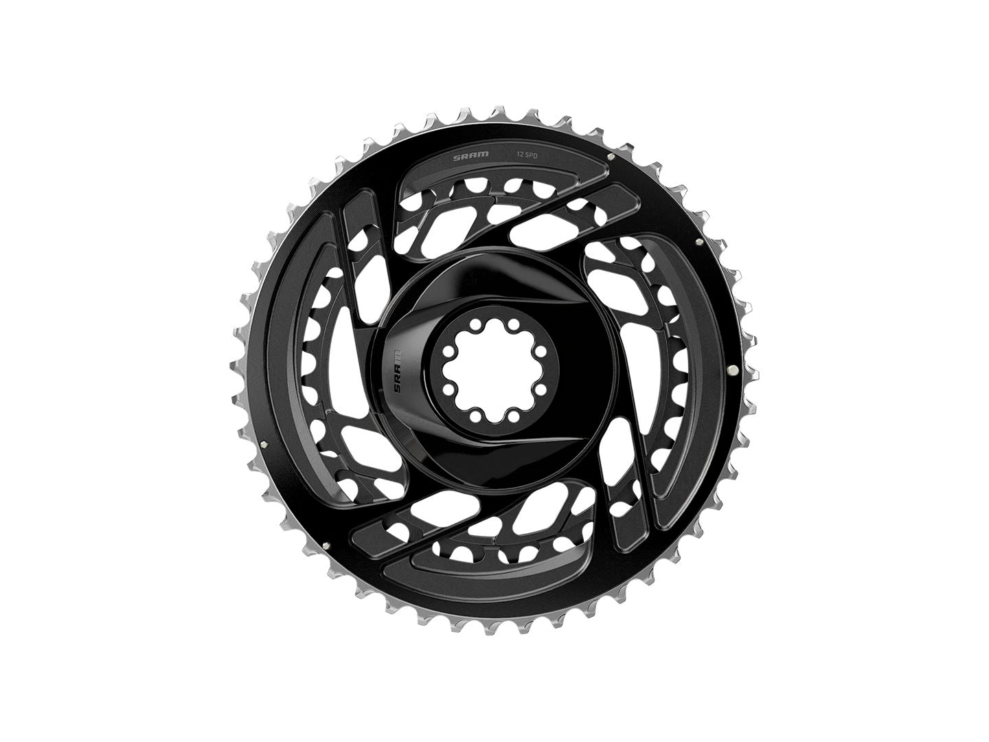 SRAM Force 2x Chainring Kit - 46/33t 2x12-Speed 8-Bolt Direct Mount Black D2