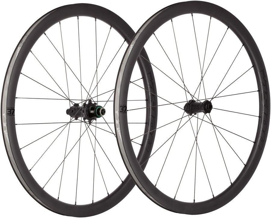 Vision Metron 37 TL Wheelset Tubeless 700c 21/24H Spoke Count Disc Brake Center Lock Rotor Mount – BLK