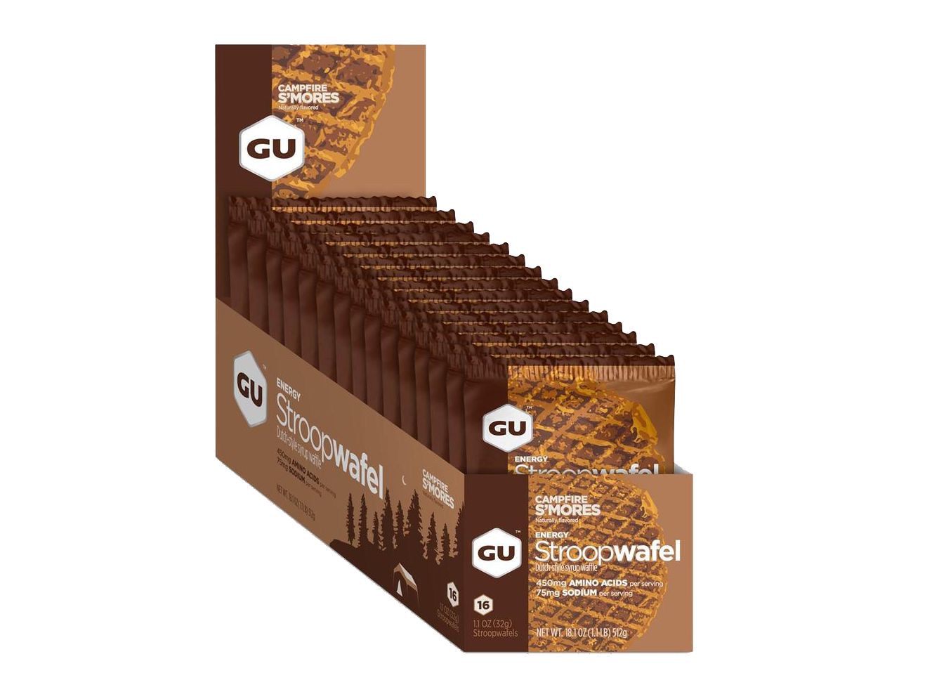 Supplement GU Stroopwafel Campfire SMores 16 Pack/Box