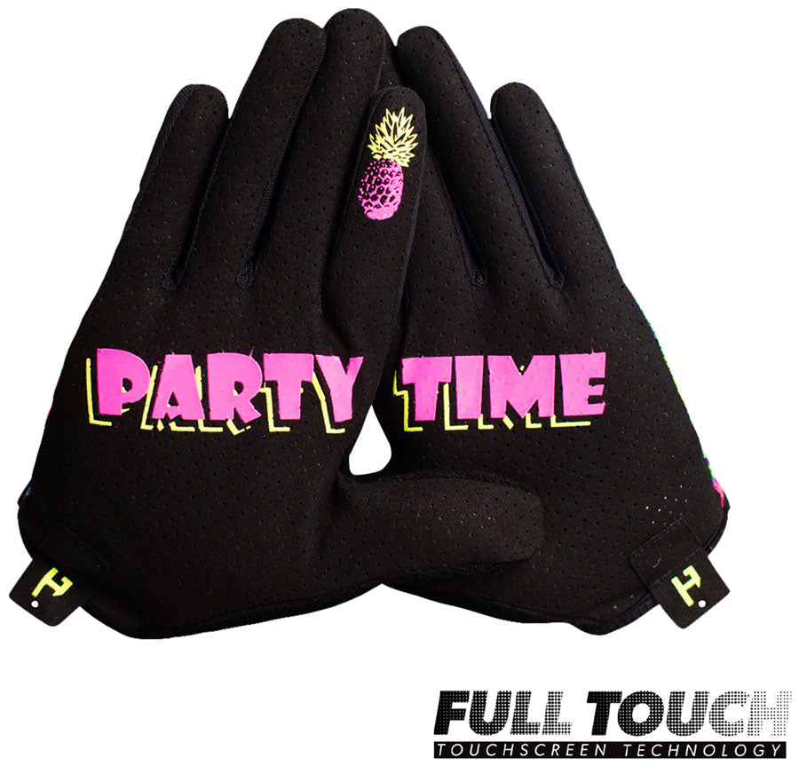 Handup Vented Gloves - Pineapples Carribbean Full Finger Large