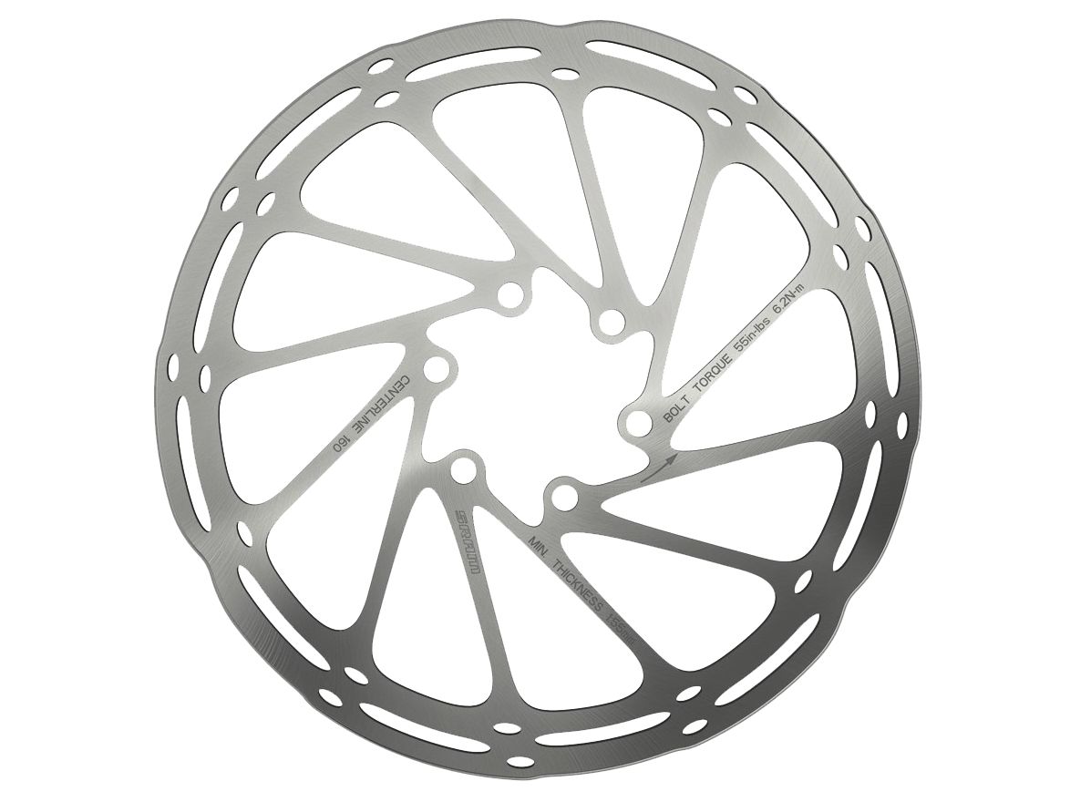 SRAM CenterLine Disc Brake Rotor - 200mm 6-Bolt Silver