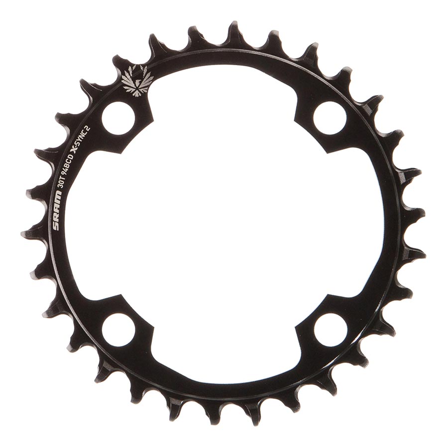 SRAM 30t 94 BCD x 4-Bolt 11/12-Speed X-Sync2 Eagle Chainring Black