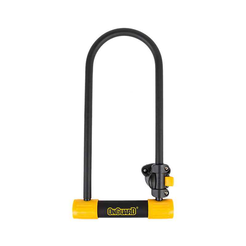 OnGuard BullDog Series U-Lock - 4.5 x 11" Keyed BLK/YLW Includes bracket