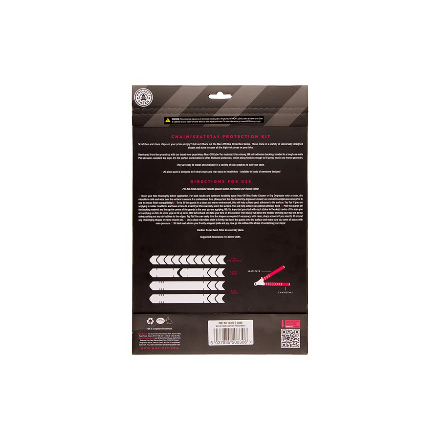 Muc-Off Chainstay/Seatstay Protection Kit - 20-Piece Kit Camo