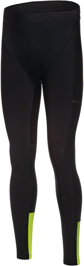 Gorewear Swiftride Thermo Tights - Black/Neon Yellow Mens Small