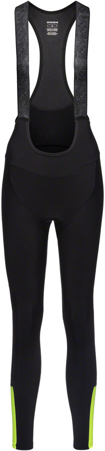 Gorewear Swiftride Thermo Bib Tights + - Black/Neon Yellow Womens Large