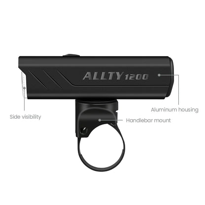 Allty 1200 USB Bicyle Light