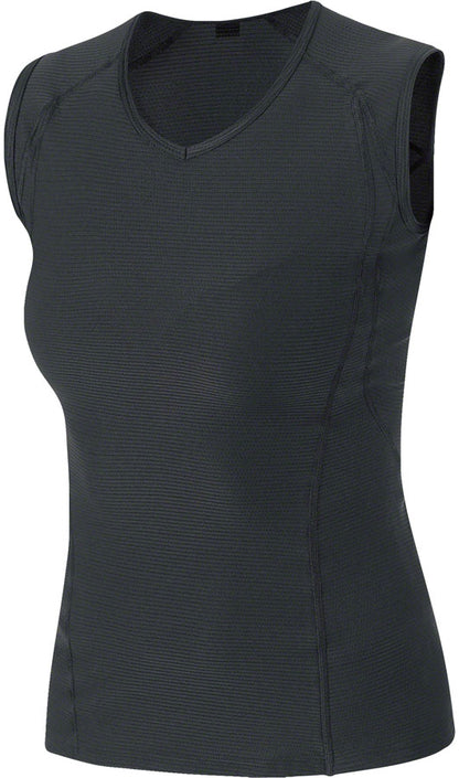 Gorewear M Base Layer Sleeveless Shirt - Black Womens Large