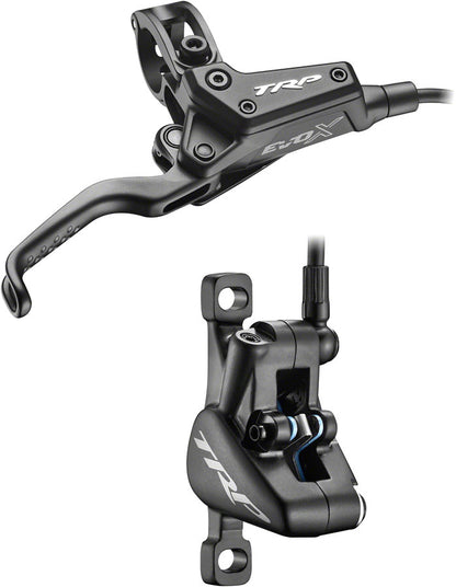 TRP EVO X HD-M9020 Disc Brake Lever - Right/Front Rear 1900mm Hose Post Mount 2-Piston BLK