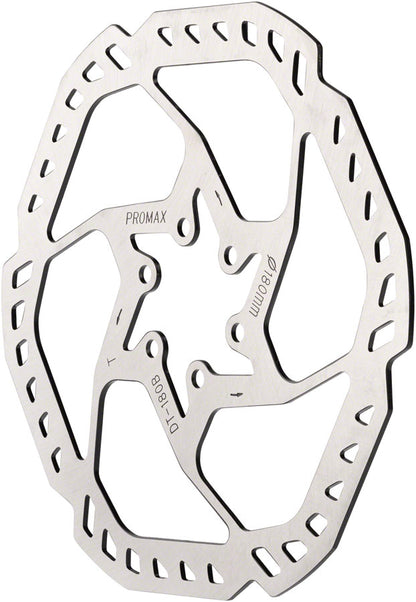 Promax Endurance E1 Disc Brake Rotor - 180mm 6-Bolt Silver