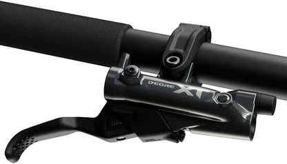 Shimano Deore XT M8200 Disc Brake Lever - Right/Rear Post Mount 2-Piston Caliper SM-BH90-SBM Hose Fin Metal Pads BLK