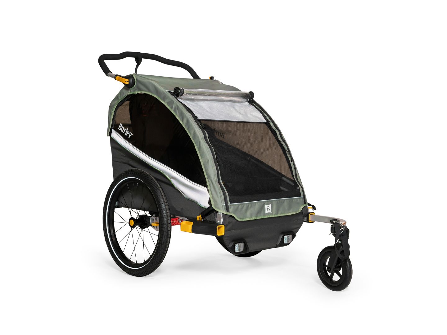 Burley DLite X Child Trailer - Double Sage Green