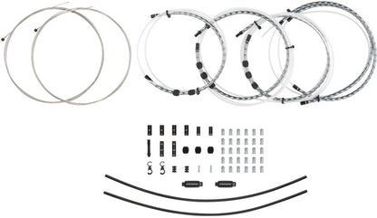 Jagwire 2x Elite Link Shift Cable Kit SRAM/Shimano Polished Ultra-Slick Cables Ltd. Gray