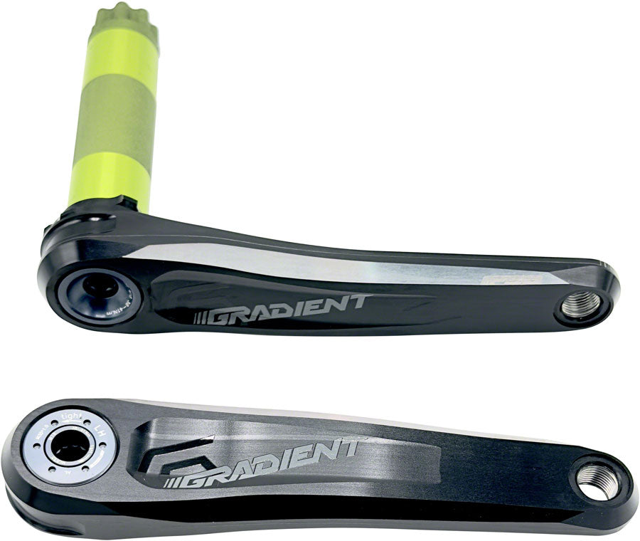 Full Speed Ahead Gradient Modular 1x Crankset - 170mm Fits Shimano SRAM 11/12-Speed Drivetrains 30mm BB392EVO Spindle BLK