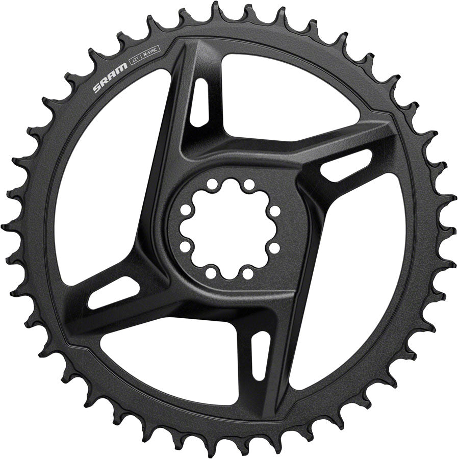 SRAM Rival X-Sync Direct Mount Road Chainring - 42t, 12-Speed, 8-Bolt Direct Mount, 6.5mm Offset, Black, E1