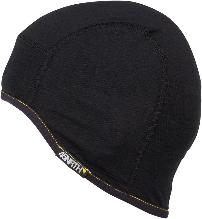 45NRTH 2024 Stavanger Lightweight Wool Cycling Cap - Black Small /Medium