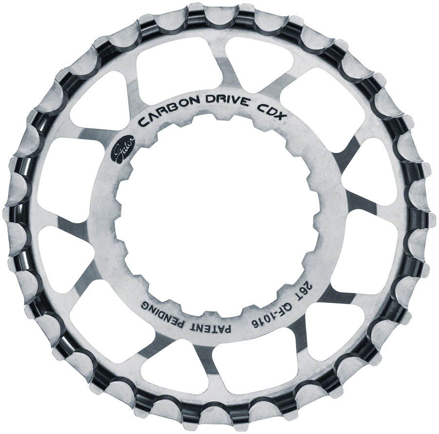 Gates Carbon Drive CDX CenterTrack Front Sprocket  - 26t For Bosch GEN 2 Silver